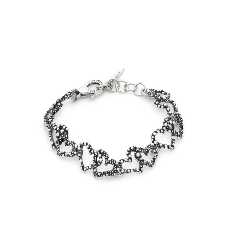 bracciale donna giovanni raspini cuori e monete cuori - 12615